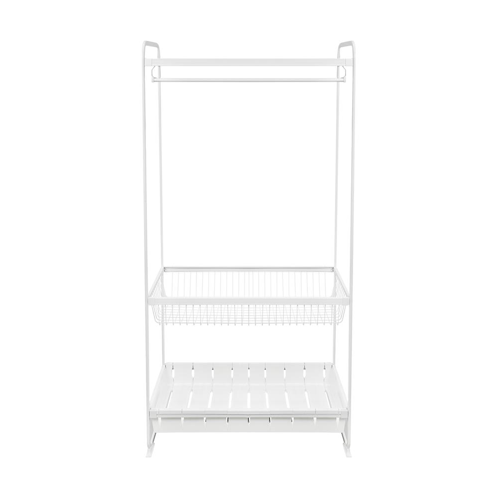 โครงตู้ราวแขวน+ชั้นวาง PLIM 90 ซม. สีขาว