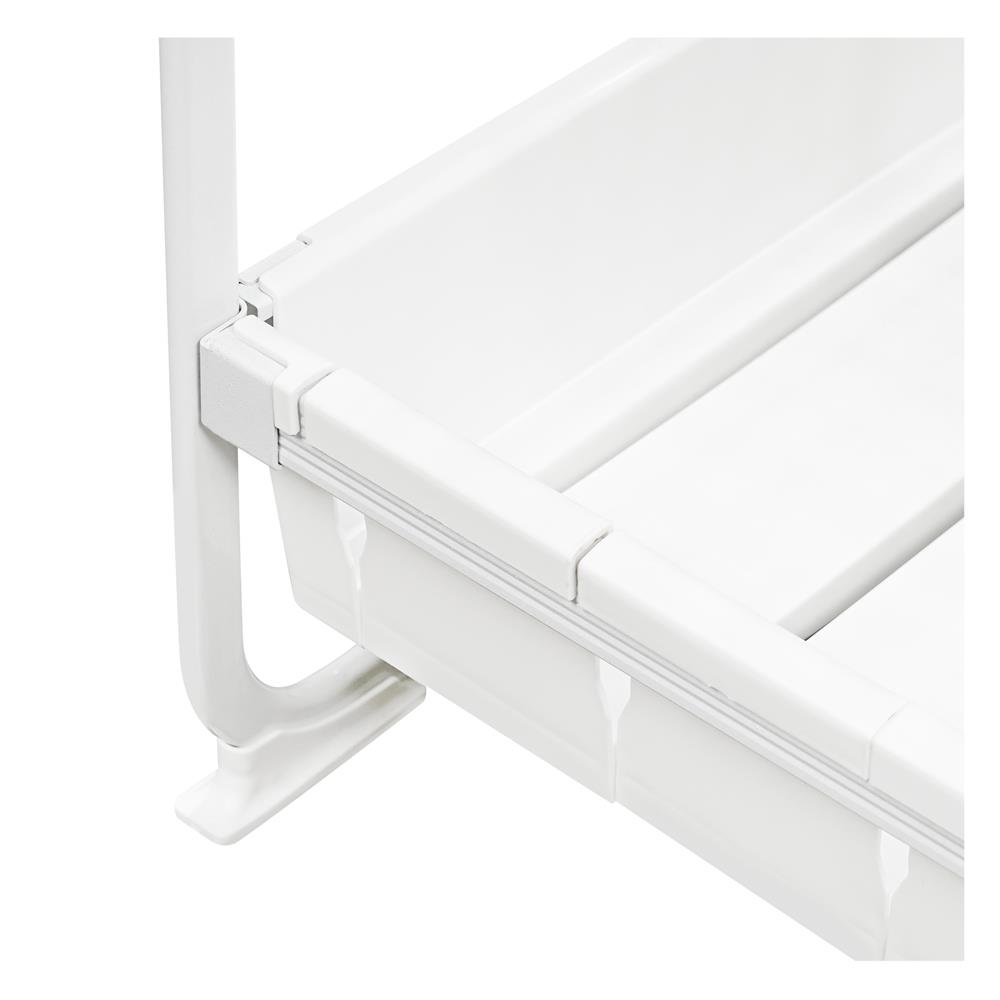 โครงตู้ราวแขวน+ชั้นวาง PLIM 90 ซม. สีขาว