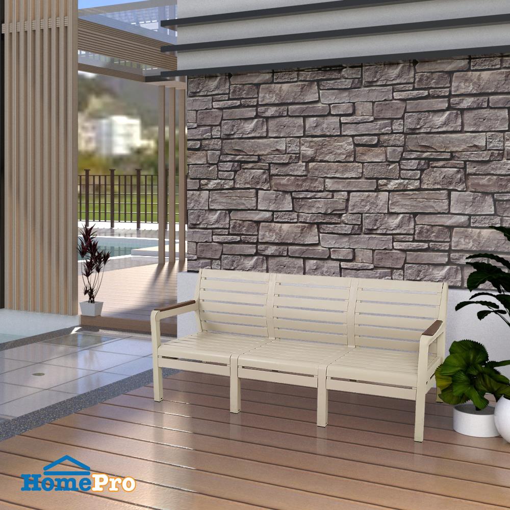 ม้านั่งพลาสติก 3 ที่นั่ง SPRING MONTANA