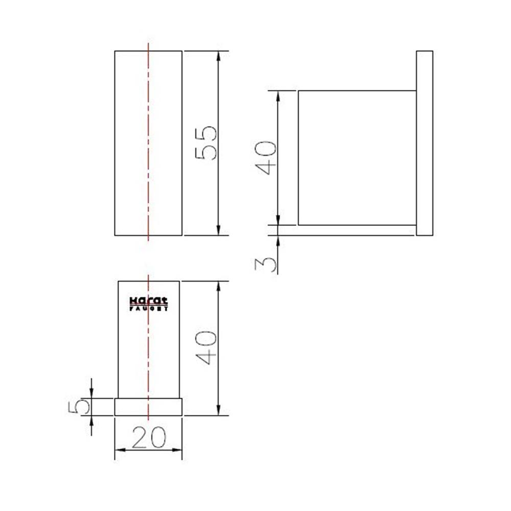 ขอแขวนผ้า KARAT FAUCET KB-16-111-55 สีดำ