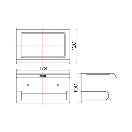ที่ใส่กระดาษ KARAT FAUCET KB-16-312-55 สีดำ_1