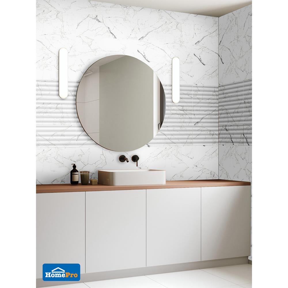 กระเบื้องผนัง 30x80 ซม. TARA อลาสก้า กลาง ไวท์