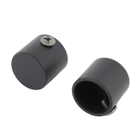 หัว-ท้ายรางผ้าม่าน HOME LIVING STYLE WD 19 มม สีดำ