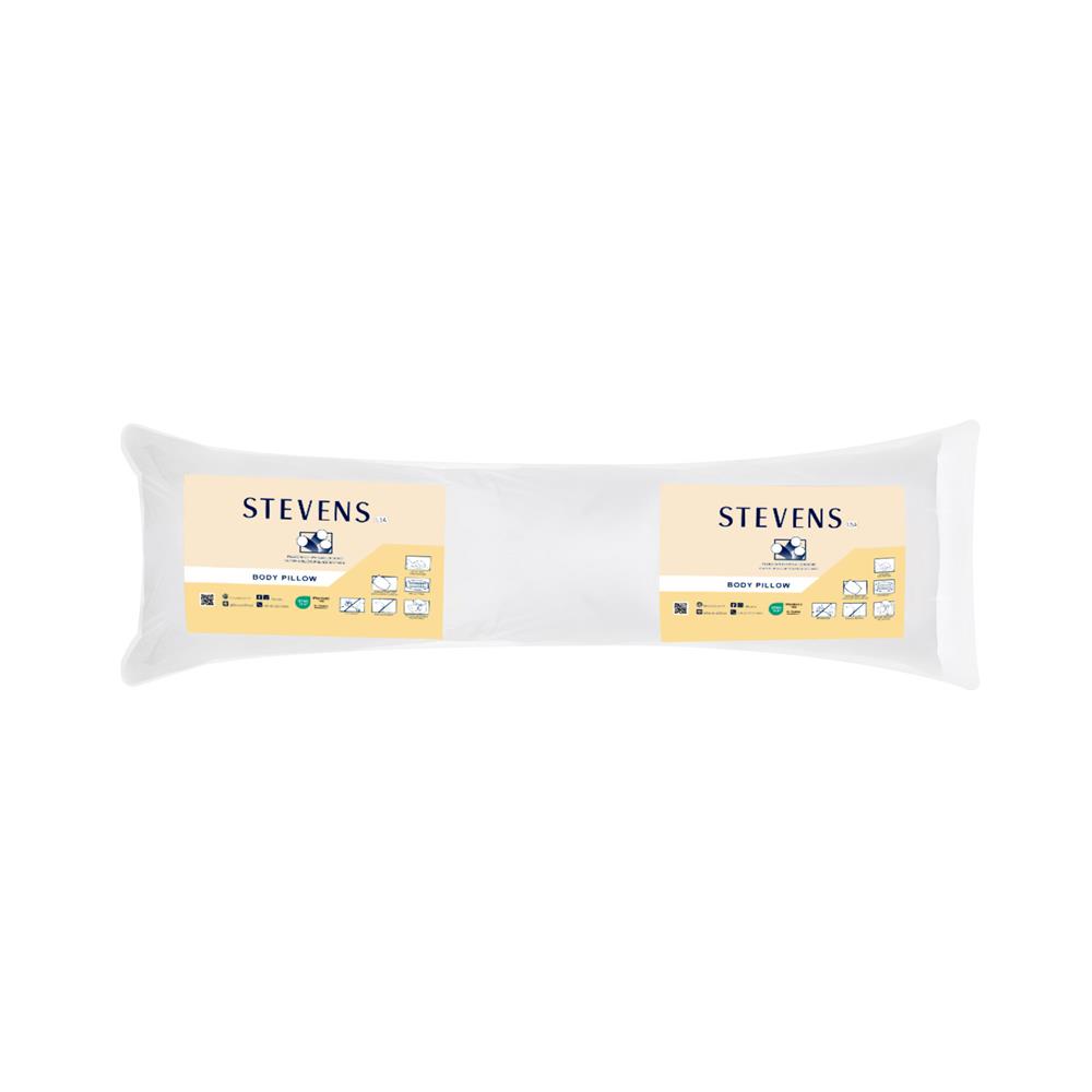 หมอน BODY ใยสังเคราะห์ STEVENS 18x50 นิ้ว สีขาว (พร้อมปลอกหมอน)