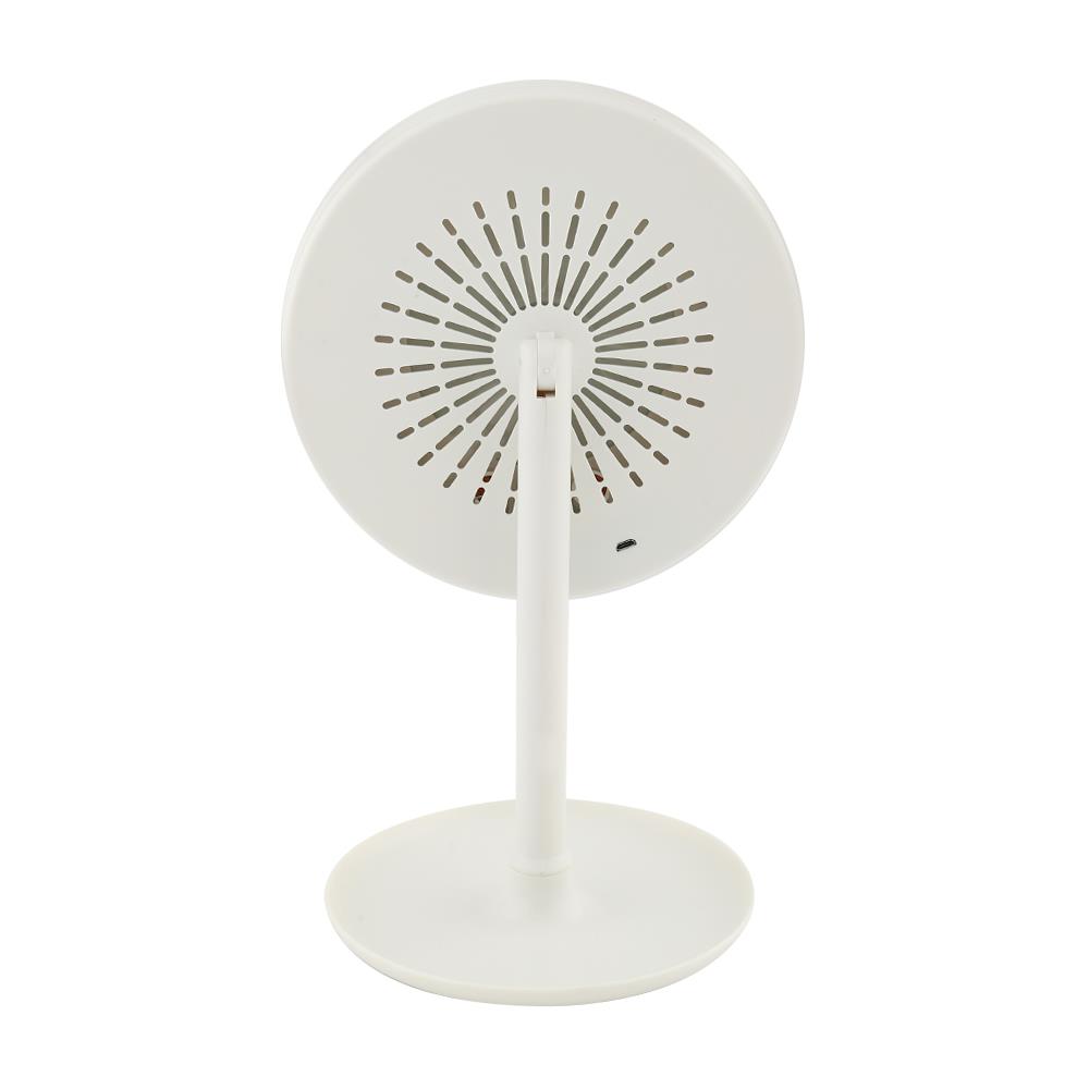 กระจกส่องหน้า LED + พัดลม MOYA 20F001 สีขาว