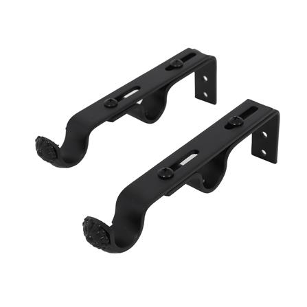 ขารับราง 2 ชั้น HOME LIVING STYLE WD 19 มม. สีดำ_0