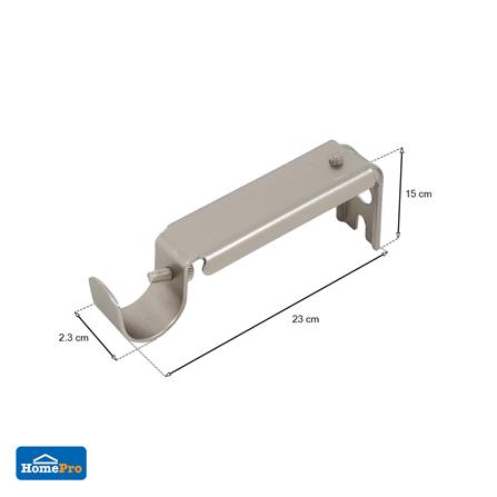 ขารับราง 1 ชั้น HOME LIVING STYLE WD 19 มม. สีเงิน_4