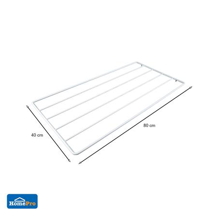 ราวแขวนผ้า 6 เส้น STACKO FLEXI 80x40x1.7 ซม. สีขาว_3