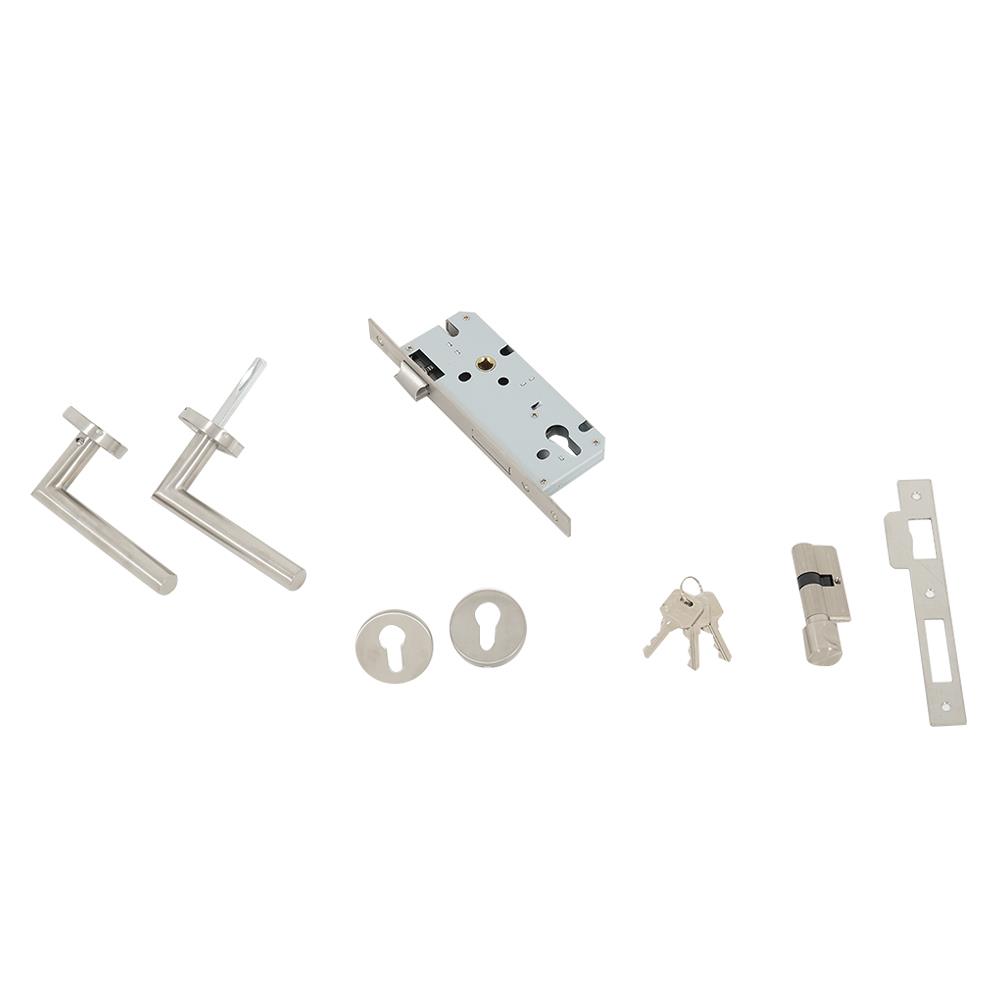 มือจับก้านโยกห้องทั่วไป MORTISE  SOLO MSN 210 สีสเตนเลส