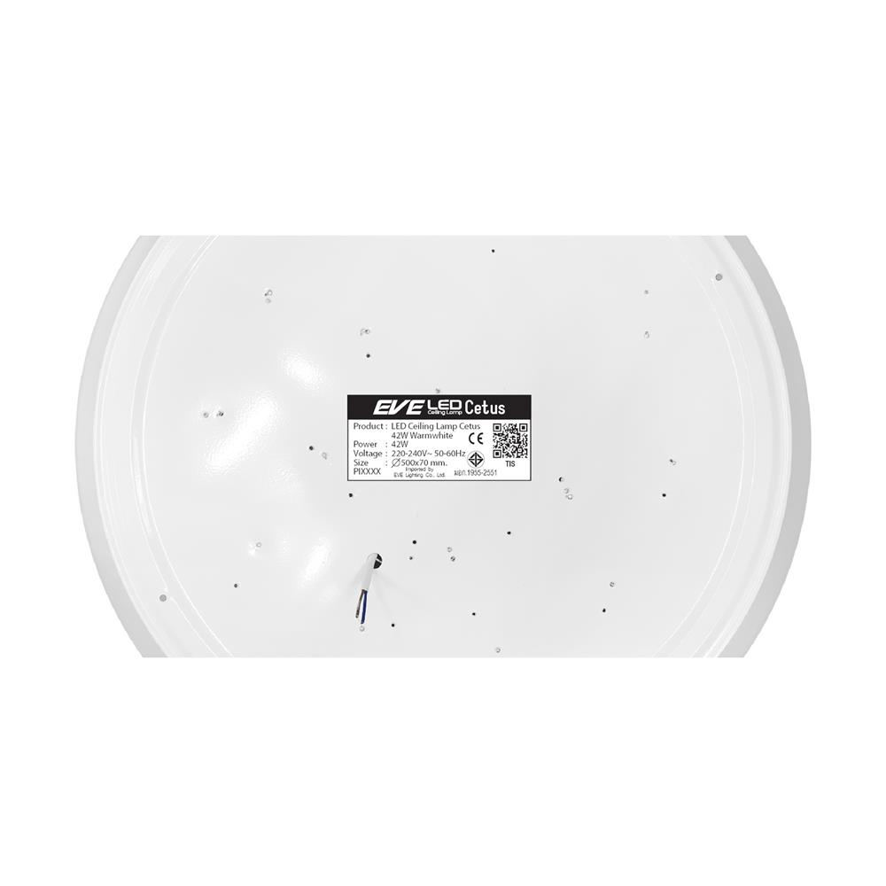 ไฟเพดาน LED EVE 588556 20 นิ้ว 42 วัตต์ WARM WHITE สีขาว