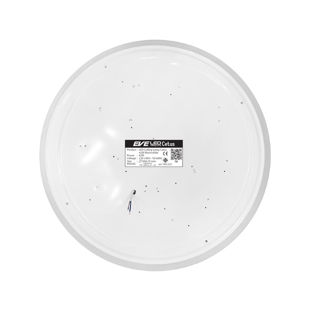 ไฟเพดาน LED EVE 588556 20 นิ้ว 42 วัตต์ WARM WHITE สีขาว