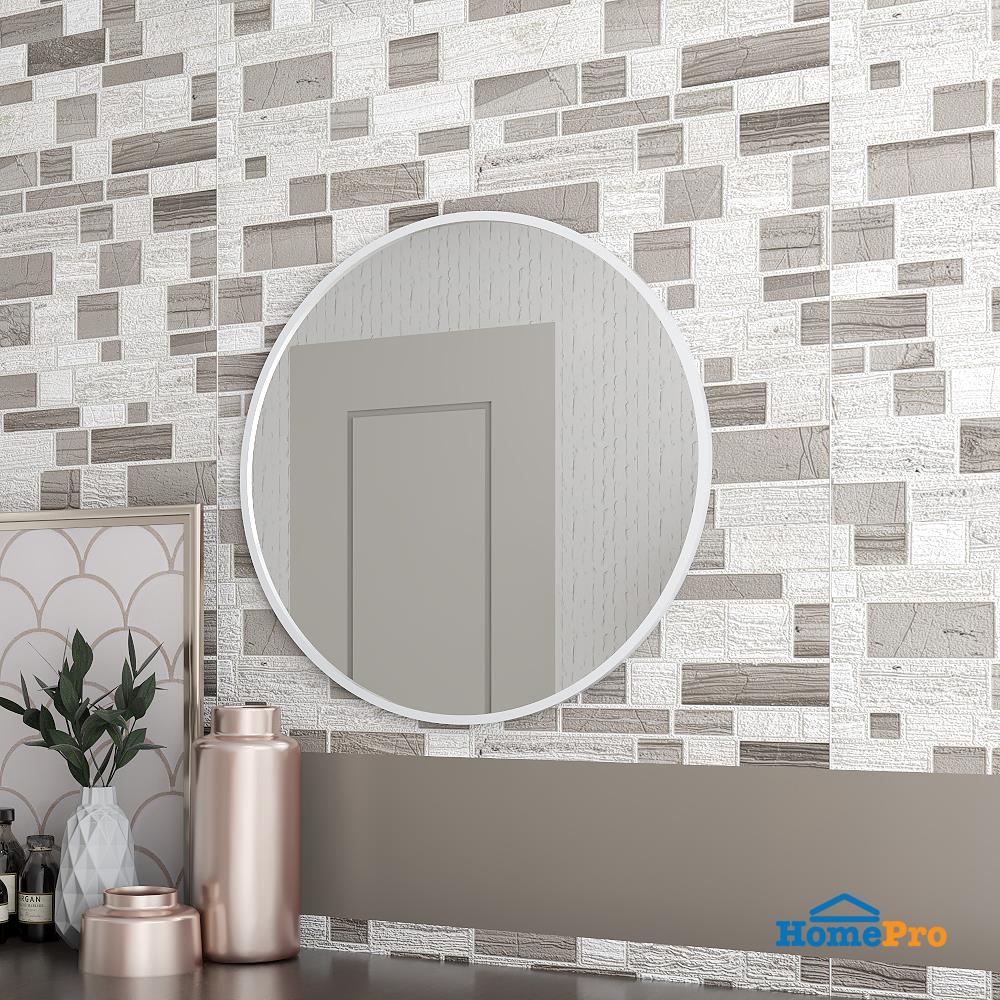 กระจกเงากรอบไม้ MOYA HP15 59x59 ซม.