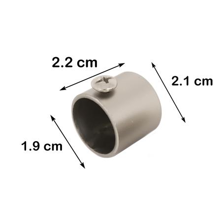 หัว-ท้ายรางผ้าม่าน HOME LIVING STYLE WD 19 มม. สีเงิน_4