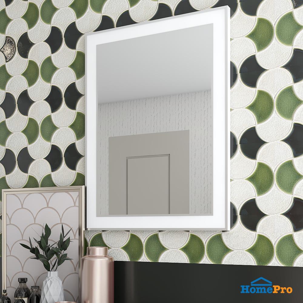 กระจกเงาตกแต่ง MOYA 2207-WH 60x80 ซม.