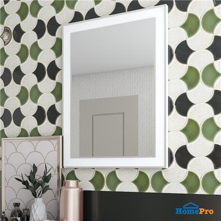 กระจกเงาตกแต่ง MOYA 2207-WH 60x80 ซม._4