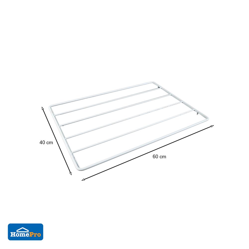 ราวแขวนผ้า 6 เส้น STACKO FLEXI 60x40x1.7 ซม. สีขาว