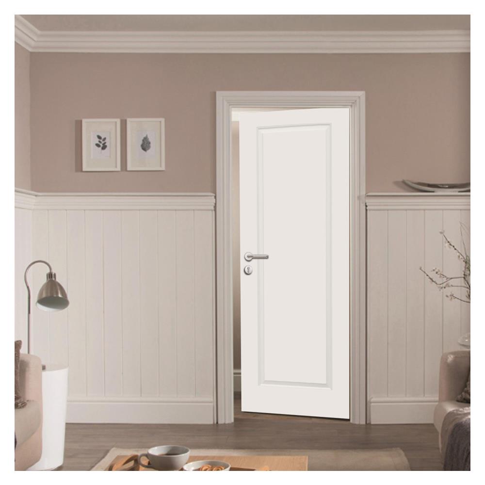 ประตูภายใน HDF METRO BOSA 101 ดารารัตน์ 80X200 ซม. สีขาว ไม่เจาะลูกบิด