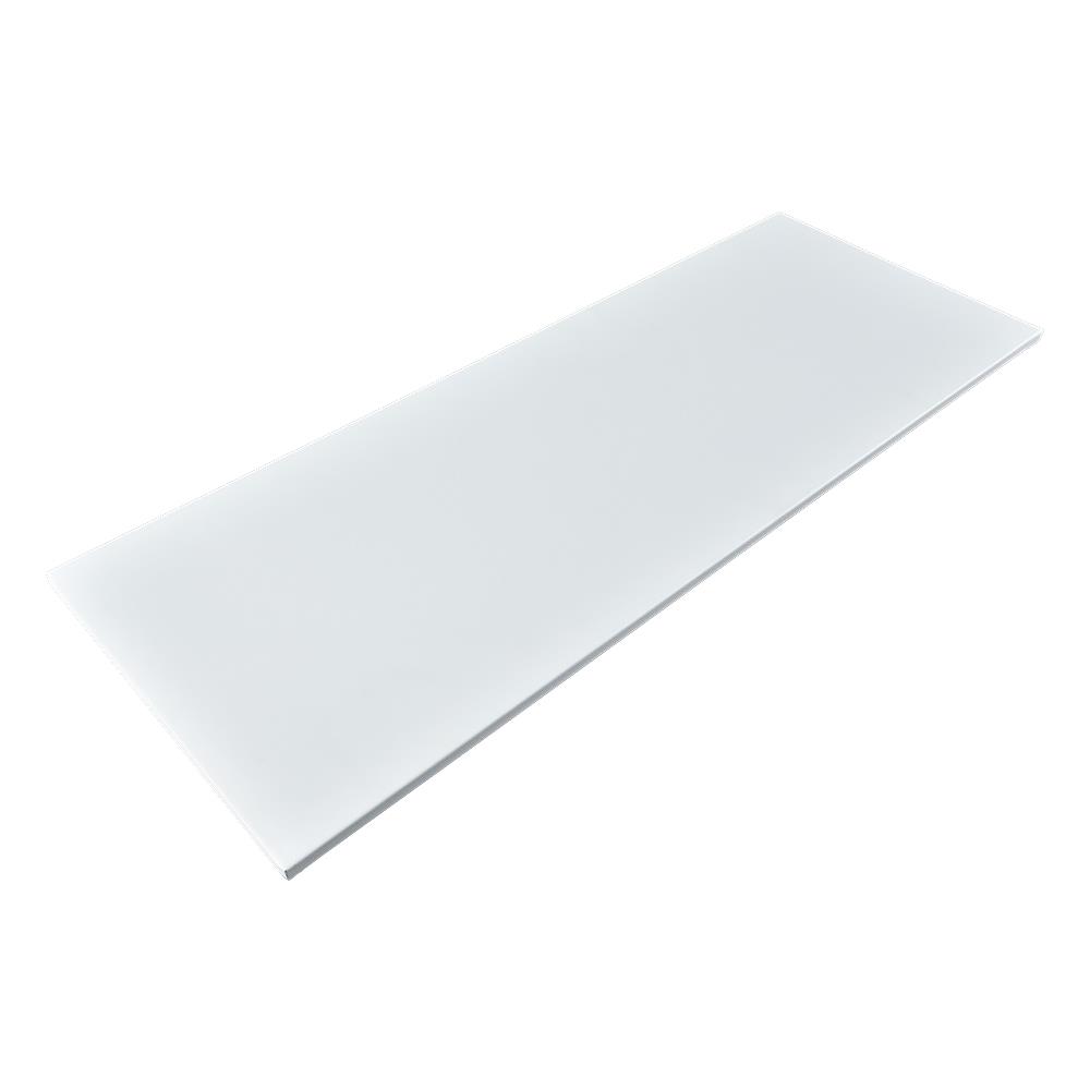แผ่นชั้นเหล็กเรียบ STACKO FLEXI 80x30x2.5 ซม. สีขาว