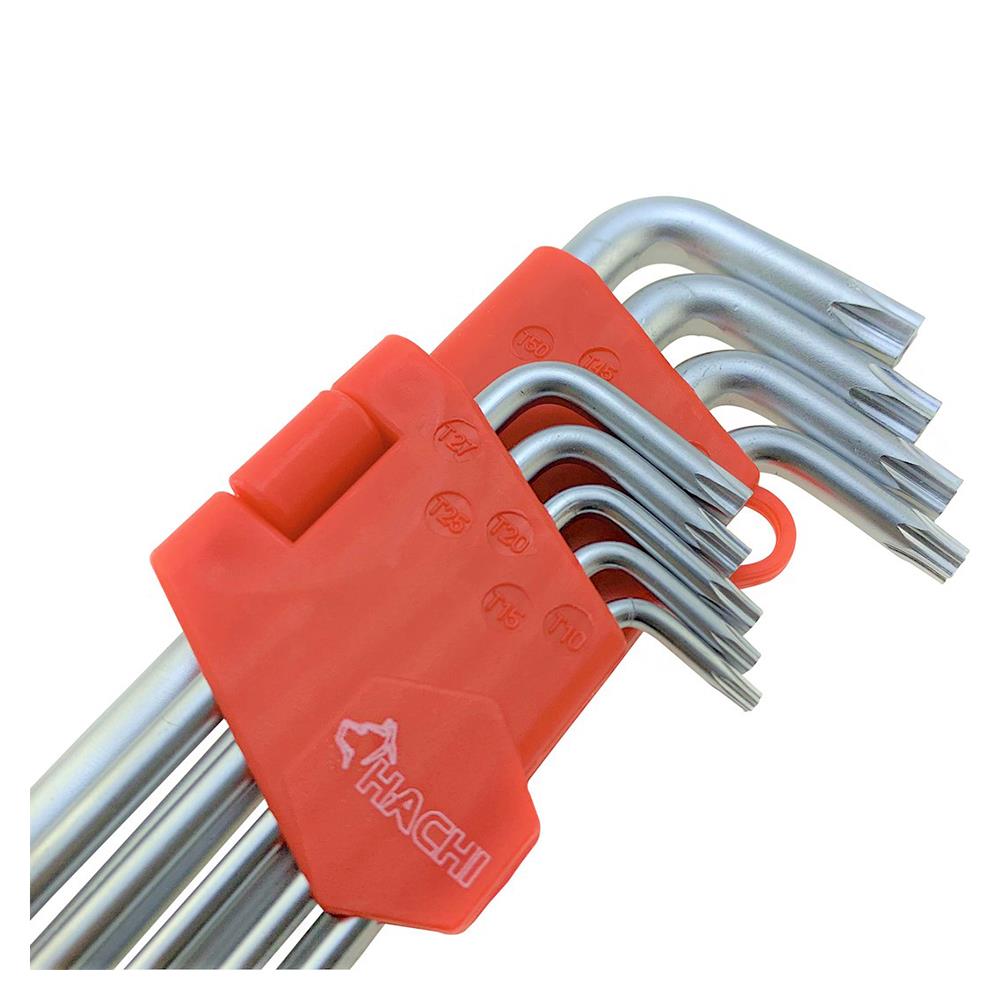 ประแจหัวทอร์ก (รุ่นยาวพิเศษ) HACHI 9 ชิ้น/ชุด