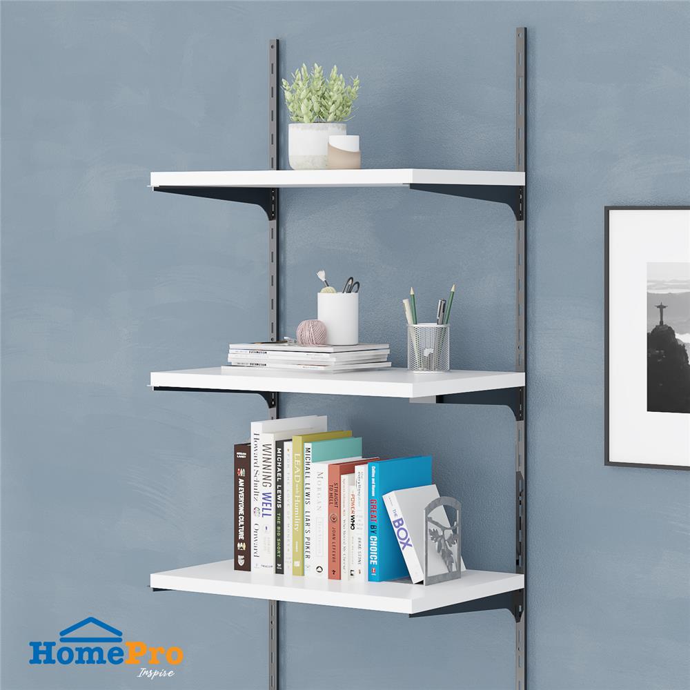 แผ่นชั้นเหล็กเรียบ STACKO FLEXI 60x40x2.5 ซม. สีขาว