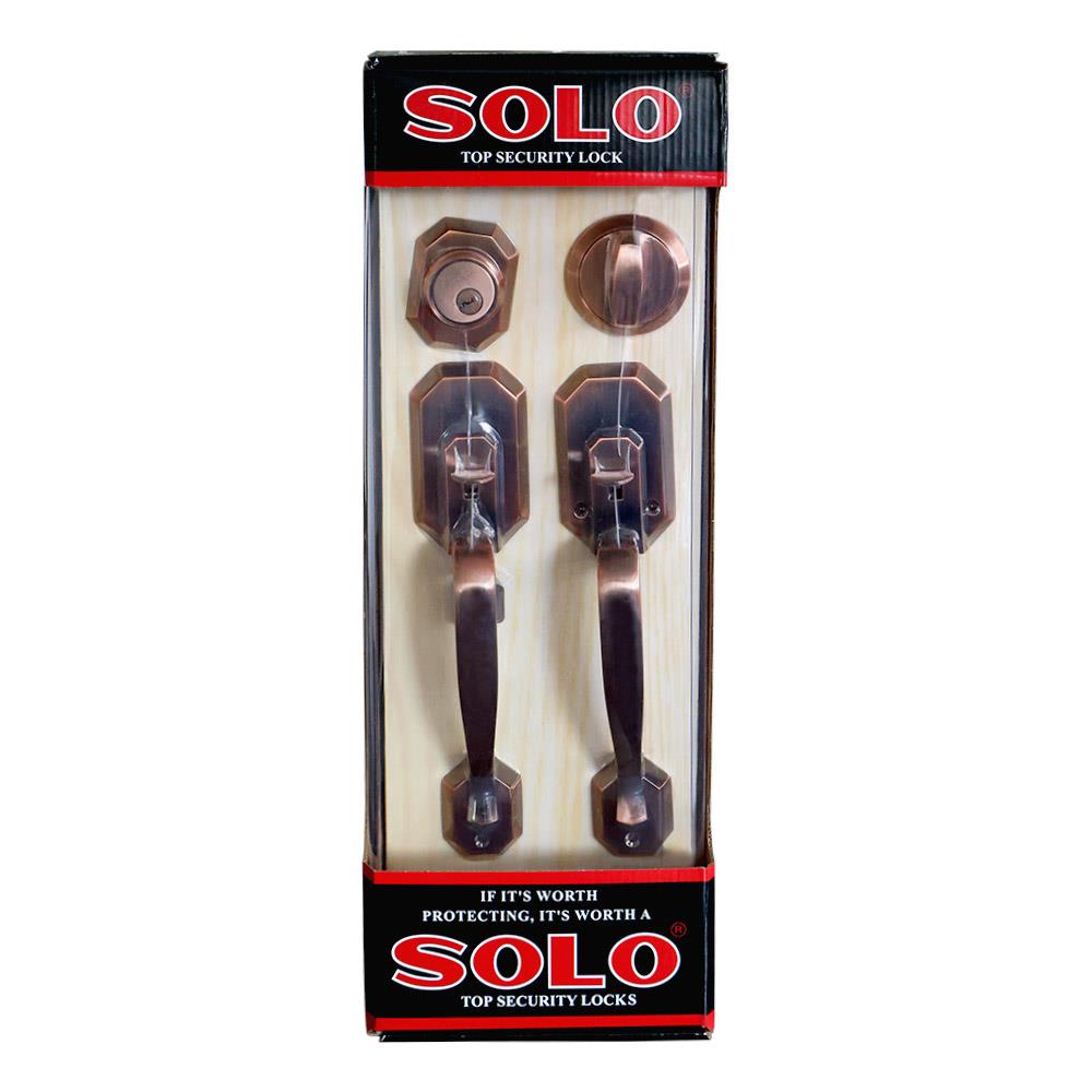 มือจับประตูใหญ่ SOLO 8211 สีทองแดงรมดำ