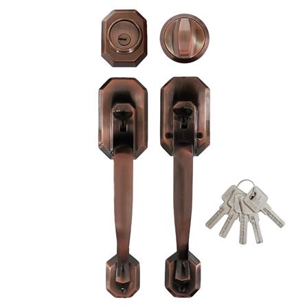 มือจับประตูใหญ่ SOLO 8211 สีทองแดงรมดำ