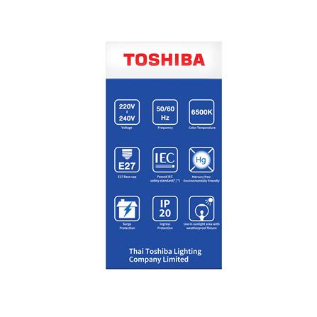 หลอด LED TOSHIBA SUNLIGHT SENSOR 9 วัตต์ DAYLIGHT E27_2