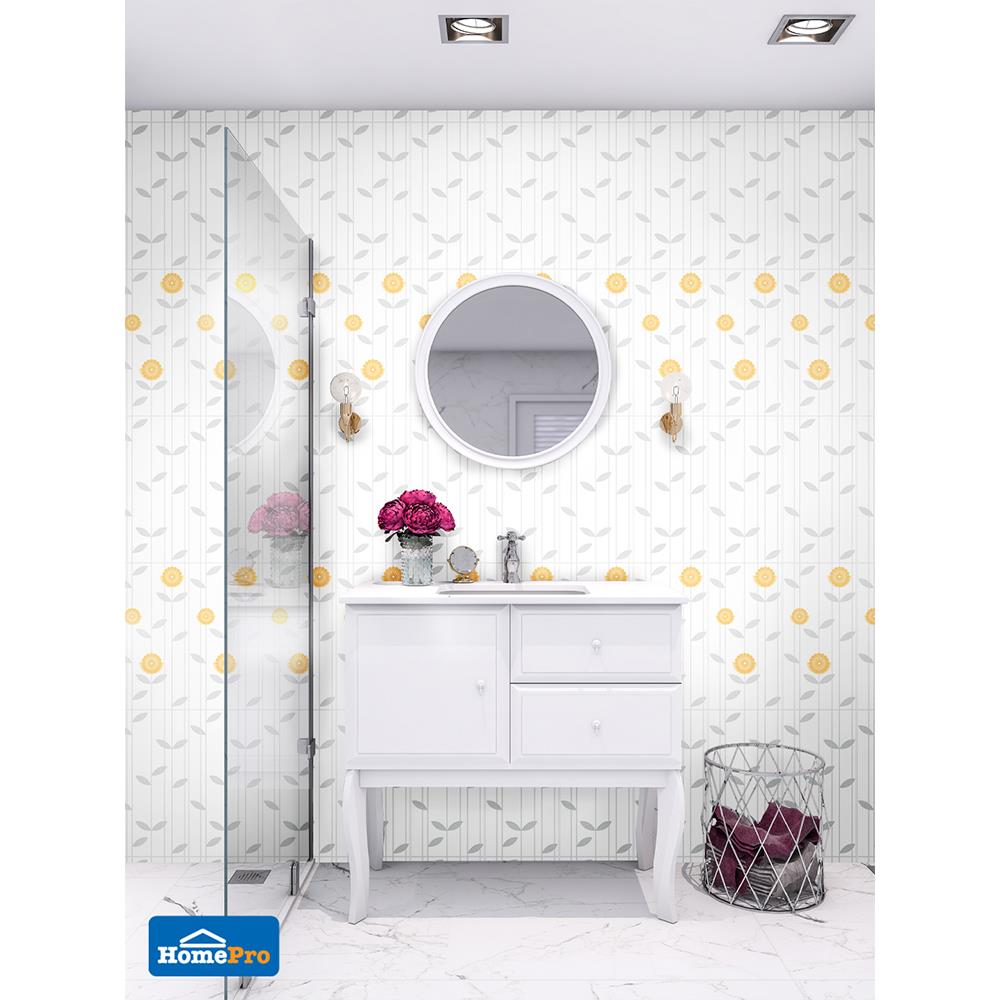 กระเบื้องผนัง 8x16 นิ้ว DURAGRES เฌอมาลย์ เทา 1M2