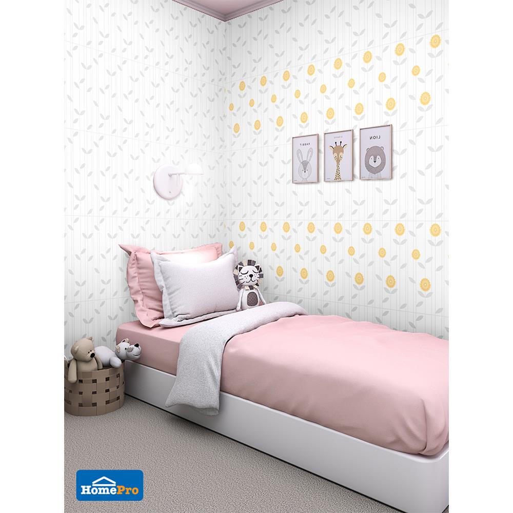 กระเบื้องผนัง 8x16 นิ้ว DURAGRES เฌอมาลย์ เทา 1M2