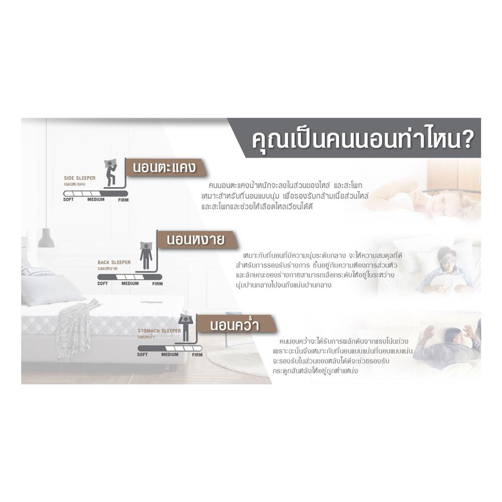 ที่นอน 6 ฟุต DUNLOPILLO HERITAGE