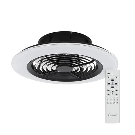 พัดลมไฟเพดาน LED CARINI TRY-NOVA105BK 60 วัตต์ COOLWHITE/DAYLIGHT/WARMWHITE สีดำ 25 นิ้ว