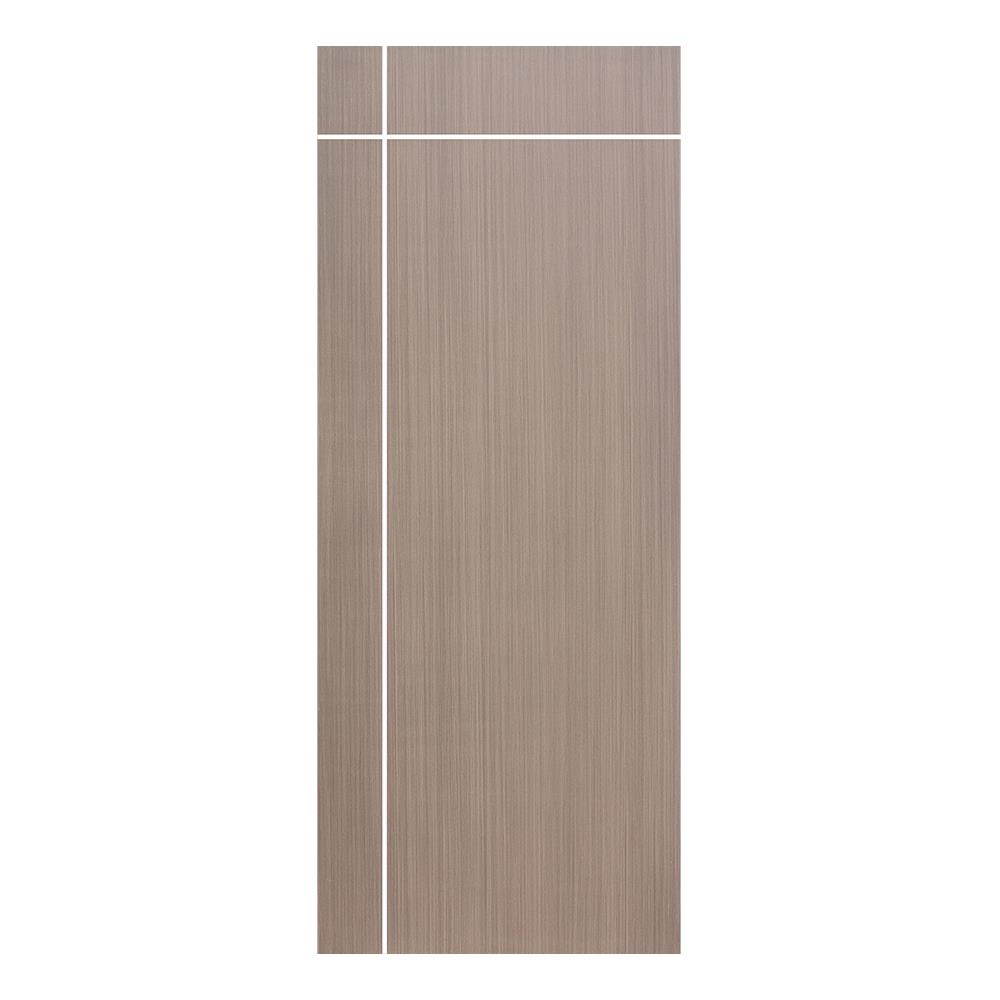 ประตูภายใน UPVC ECO-DOOR UC2-2T 80X200 ซม. สีน้ำตาล ไม่เจาะลูกบิด