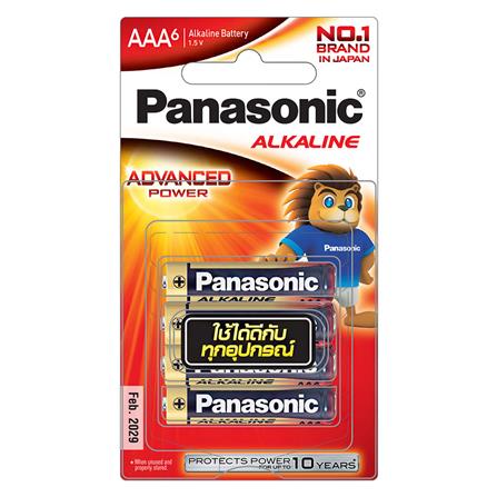 ถ่านอัลคาไลน์ PANASONIC AAA LR03T/6BN แพ็ก 6 ก้อน_0