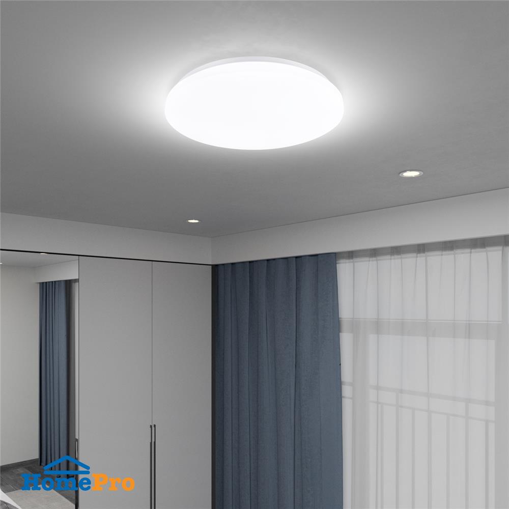 ไฟเพดาน LED CARINI TRY-SS40-BELLA 13 นิ้ว 40 วัตต์ DAYLIGHT/COOL WHITE/WARM WHITE สีขาว