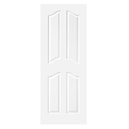 ประตูภายใน HDF METRO 403 ยูงทอง 80X200 ซม. สีรองพื้น ไม่เจาะลูกบิด_0