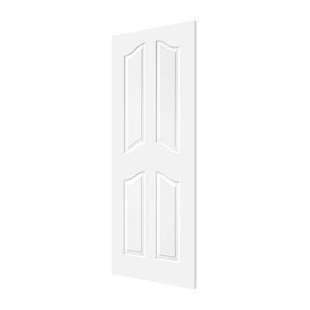 ประตูภายใน HDF METRO 403 ยูงทอง 80X200 ซม. สีรองพื้น ไม่เจาะลูกบิด_1