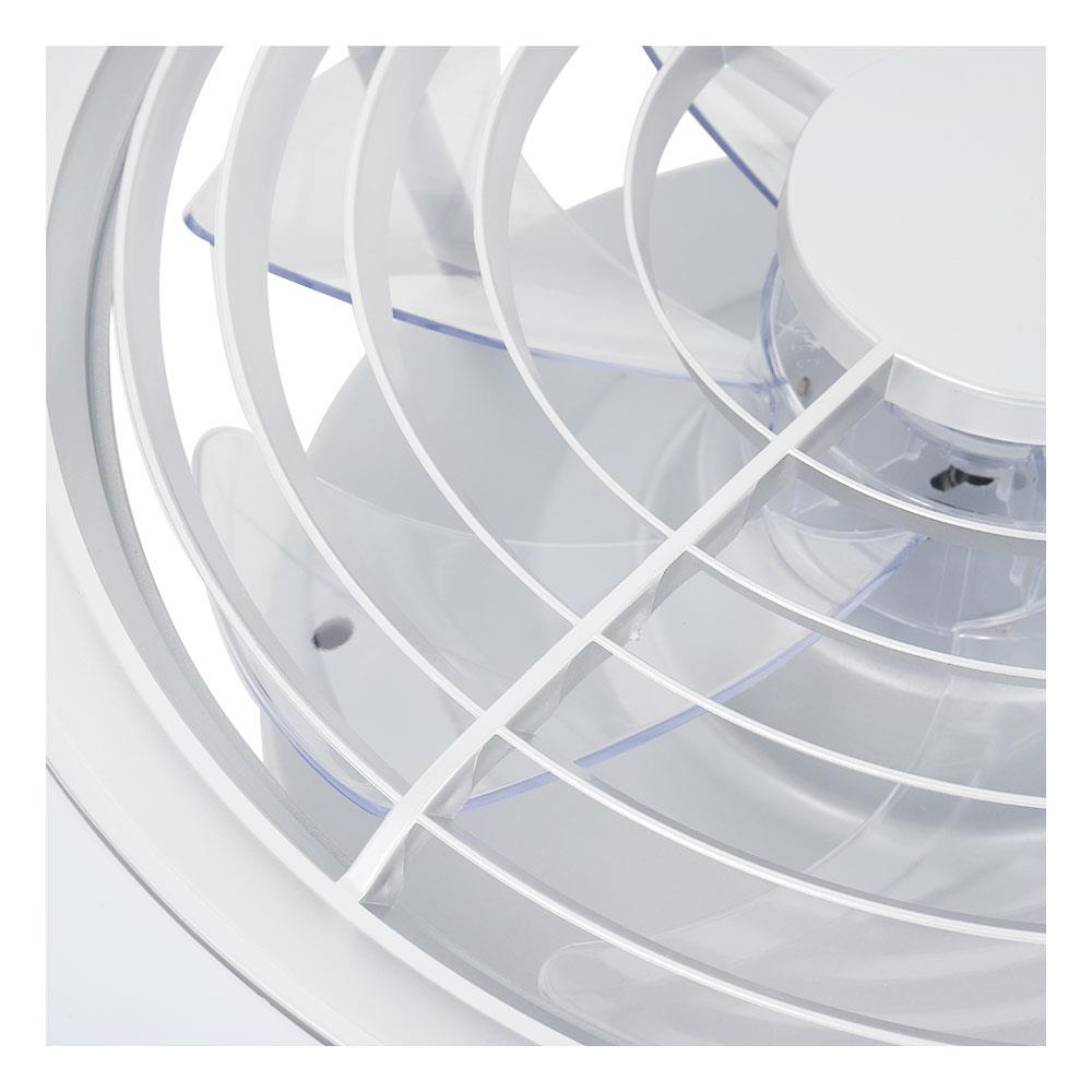 พัดลมไฟเพดาน LED CARINI TRY-NOVA105SV 60 วัตต์ COOLWHITE/DAYLIGHT/WARMWHITE สีเงิน 25 นิ้ว