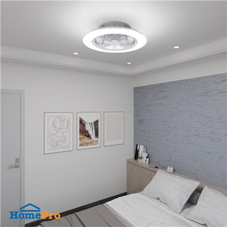 พัดลมไฟเพดาน LED CARINI TRY-NOVA105SV 60 วัตต์ COOLWHITE/DAYLIGHT/WARMWHITE สีเงิน 25 นิ้ว_7