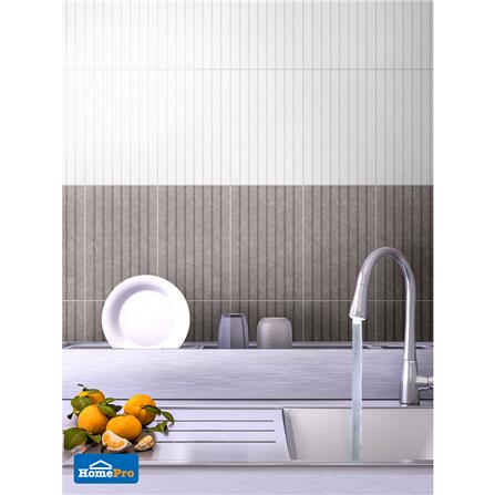 กระเบื้องผนัง 25x40 ซม. TARA เชอรีน เกรย์ 1 ตร.ม._2