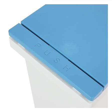 ถังขยะเหลี่ยมฝากด ACCO VERVE ขนาด 15L สีขาว/ฟ้า_3