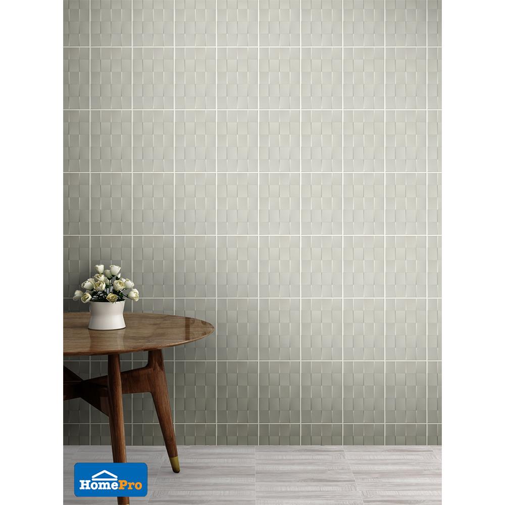 กระเบื้องผนัง 8x12 นิ้ว COTTO ฟอกซ์ ซิงค์ ขาว 1M2