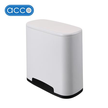 ถังขยะเหลี่ยมฝากด ACCO NEAT 10 ลิตร สีขาว_0