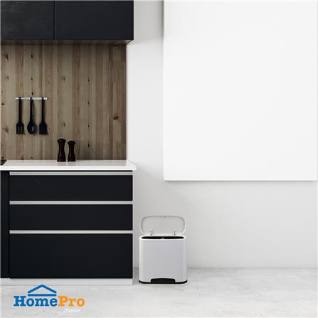 ถังขยะเหลี่ยมฝากด ACCO NEAT 10 ลิตร สีขาว_2