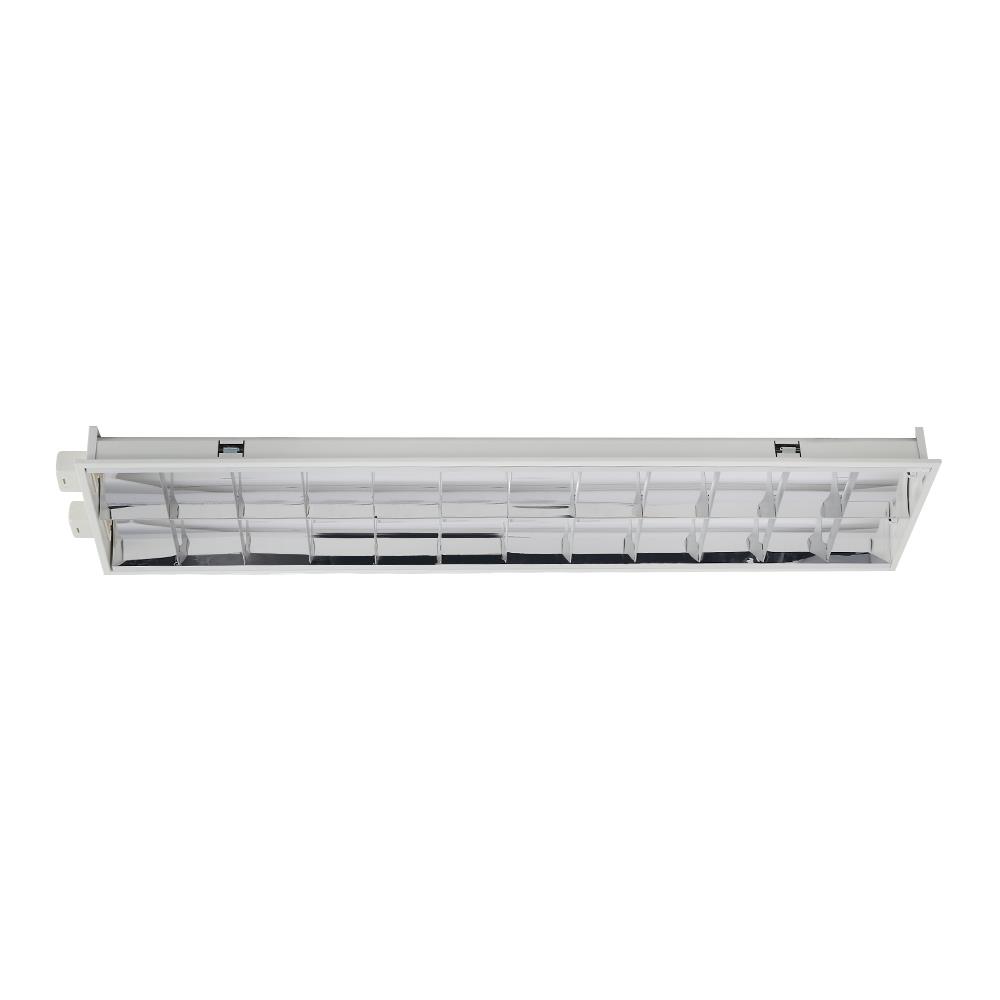 โคมตะแกรงฝังฝ้า LUMAX 9D00142 2x18 วัตต์ สีขาว