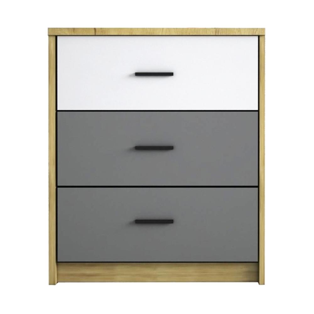 ตู้ 3 ลิ้นชัก ME LIVING JUSPER สีขาว/เทา