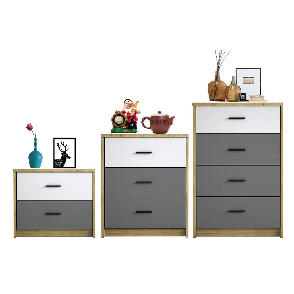 ตู้ 3 ลิ้นชัก ME LIVING JUSPER สีขาว/เทา