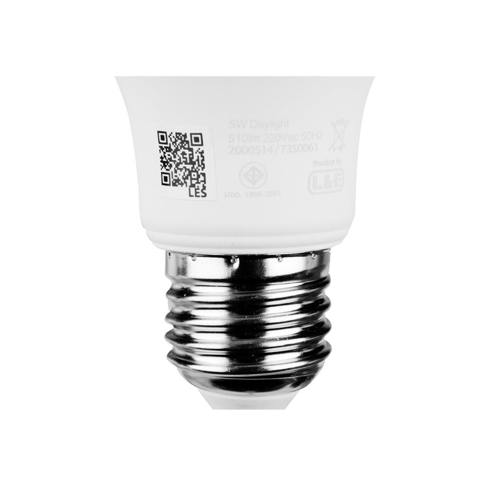 หลอด LED LUMAX A60 ECO PLUS 5 วัตต์ E27 DAYLIGHT