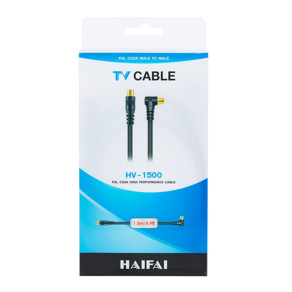 สายสัญญาณทีวี HAIFAI HV-1500 1.5 ม.
