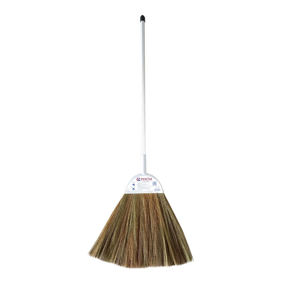 ไม้กวาดดอกหญ้า ด้ามอะลูมิเนียม INDIENA 15 นิ้ว