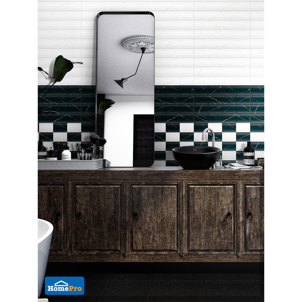 กระเบื้องผนัง 30x45 ซม. TARA ไทเลอร์กลาง ขาว-ดำ 0.81M2